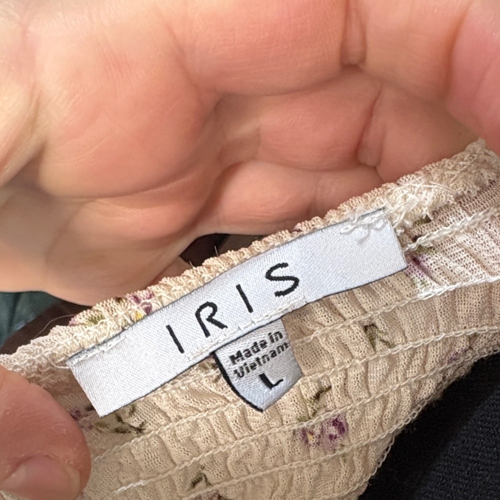 Iris Floral Camisole with Purple Accents - Picture 7 of 7